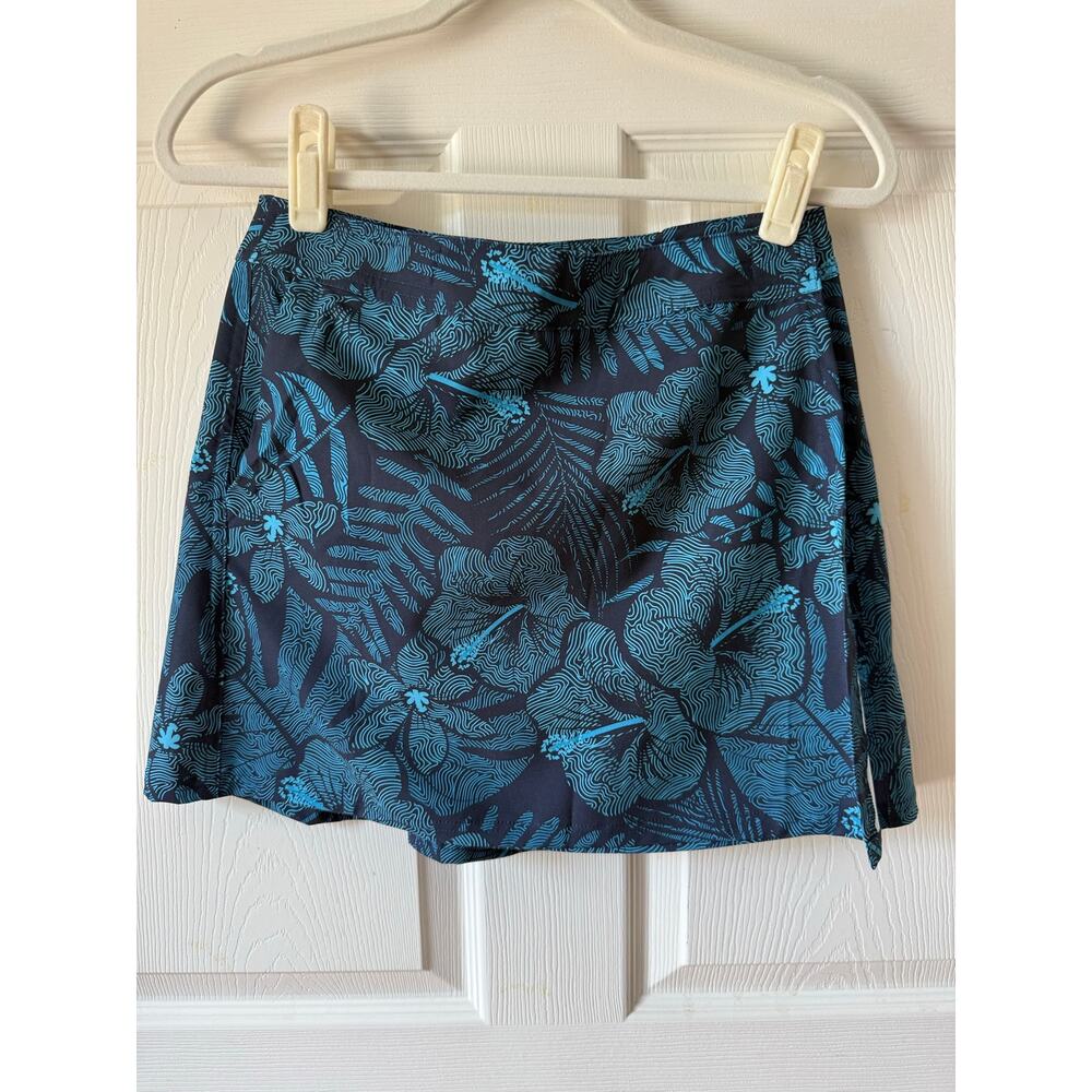 Rip Skirt Hawaii Tropical Wrap Adjustable Mini Skirt Floral Size Small